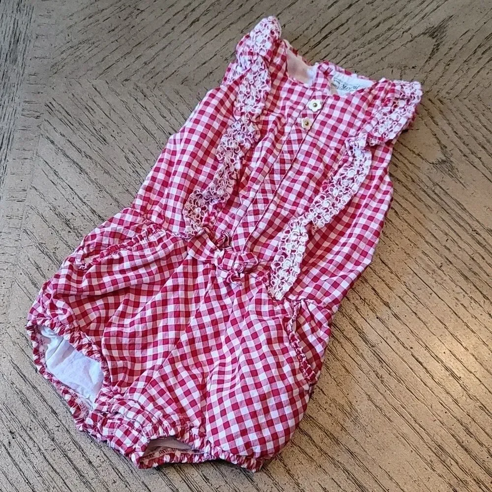 18 month gingham plaid jumpsuit ❤
